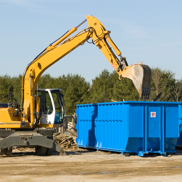 are there any restrictions on where a residential dumpster can be placed in Clifton SC